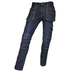 Jobman Mendura blauwe 30/32 jeans met zwevende zak / pce