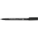 Staedtler Lumocolor 318, marqueur OHP, permanent, 0,6 mm, noir
