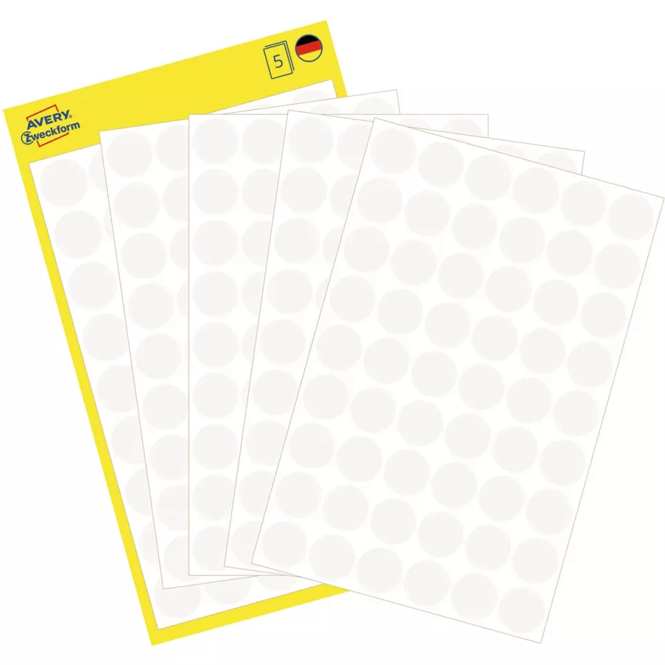 Avery Dennison Round Labels 12 mm...