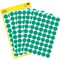 Avery Etiquettes ronds diamètre 12 mm, vert, 270 pièces