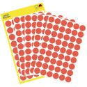 Avery Dennison Round Labels 12 mm Red 270 Pieces