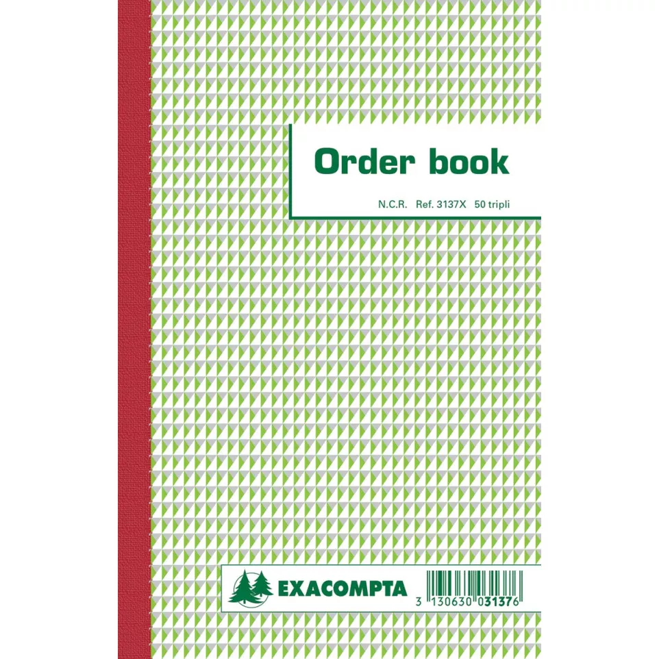Exacompta orderbook, ft 21 x 13,6 cm,...