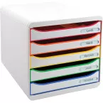 Exacompta Big-Box Plus Classic Drawer Unit White/Harlequin/White