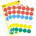Avery Ronde etiketten diameter 18 mm, geassorteerde kleuren, 96 stuks