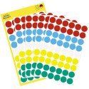 Avery Ronde etiketten diameter 12 mm, geassorteerde kleuren, 270 stuks