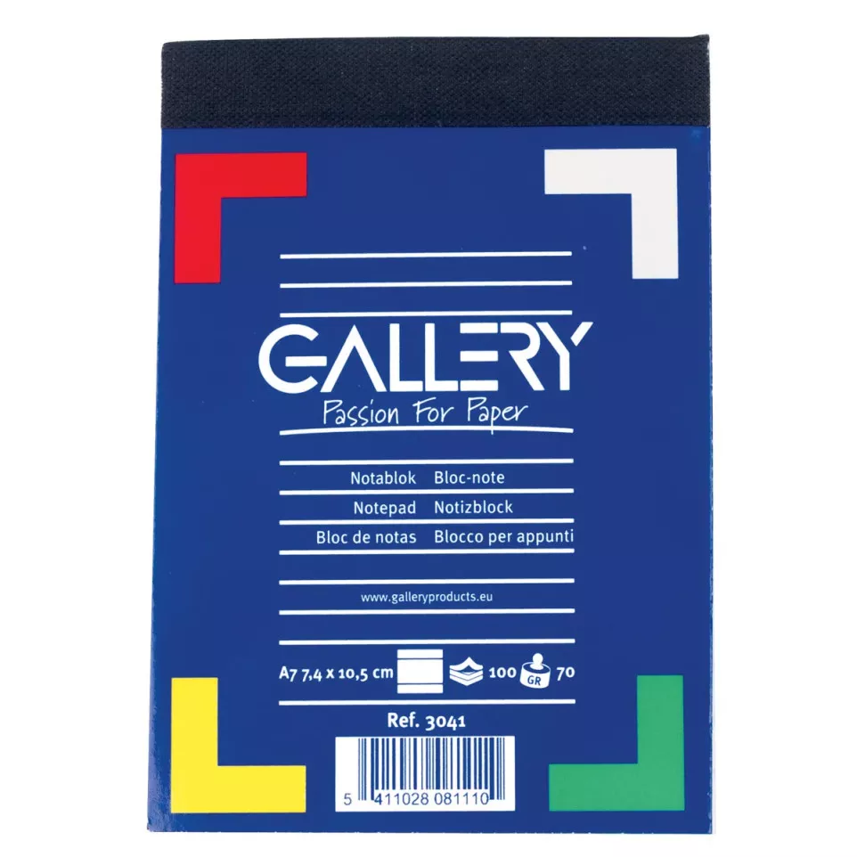 Gallery notitieblok, ft A7, gelijnd,...