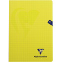 Clairefontaine schrift mimesys voor ft A4, 80 bladzijden, kaft in PP, geruit 10 mm, geassorteerde kleuren