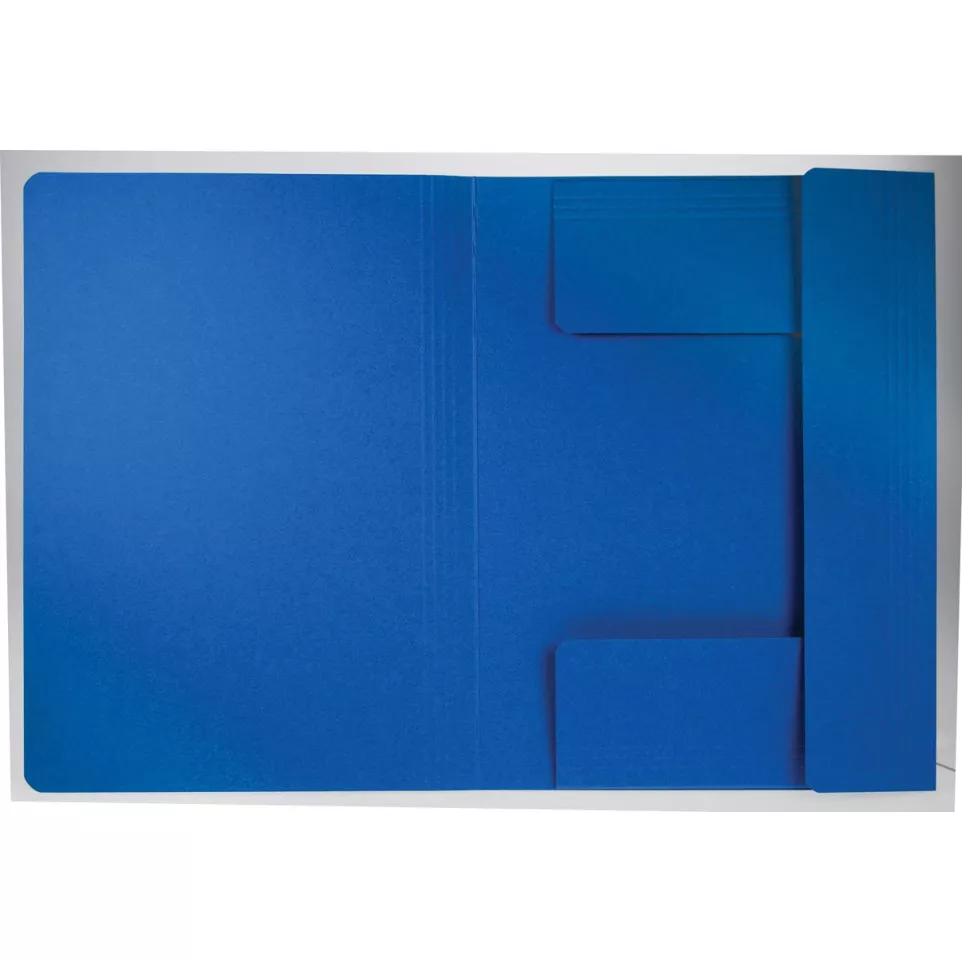 Class'ex dossiermap, 3 kleppen, blauw