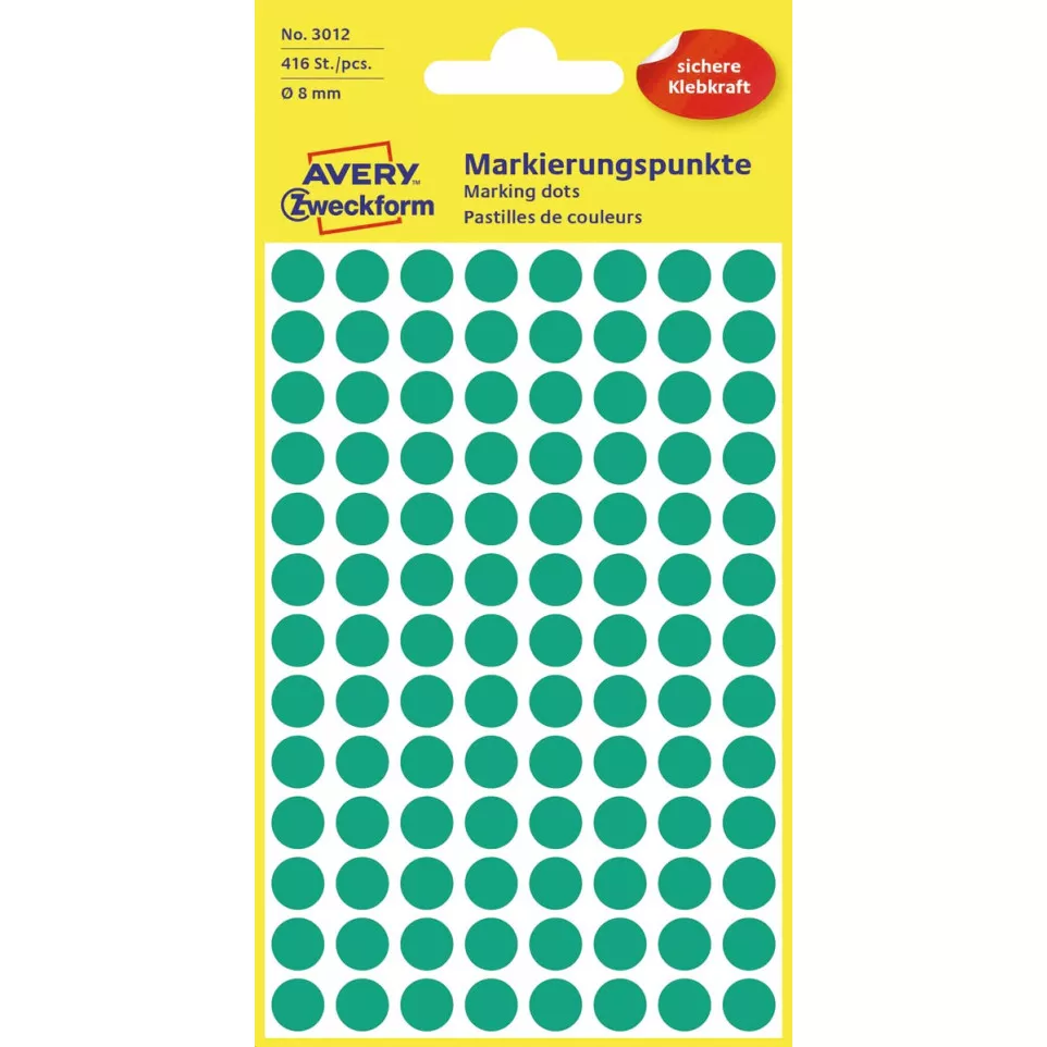 Avery Ronde etiketten diameter 8 mm,...