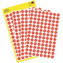 Avery Ronde etiketten diameter 8 mm, rood, 416 stuks
