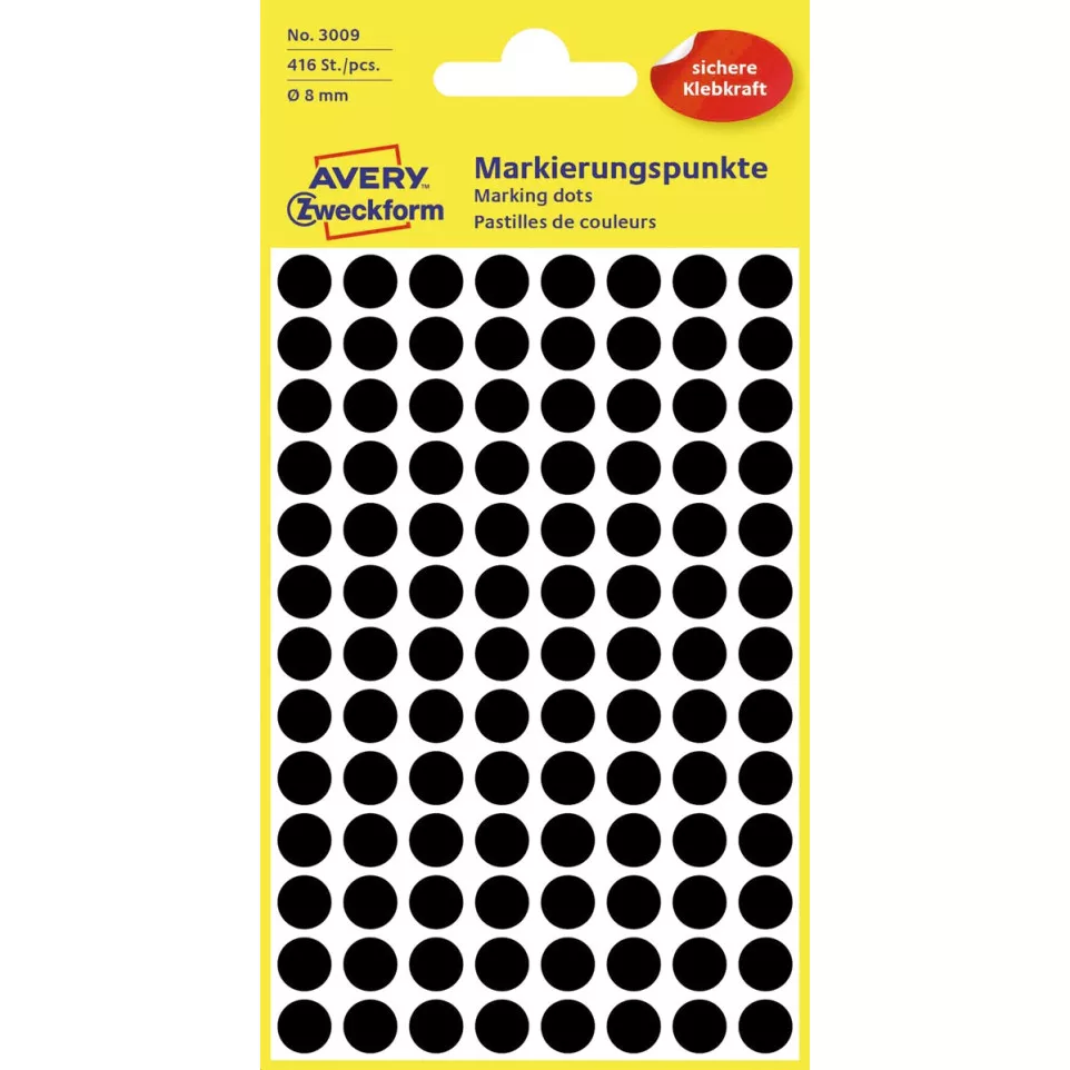 Avery Ronde etiketten diameter 8 mm,...