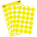 Avery Etiquettes ronds diamètre 18 mm, jaune, 96 pièces