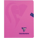 Clairefontaine schrift mimesys voor ft A5, 72 bladzijden, kaft in PP, geruit 4 x 8, geassorteerde kleuren