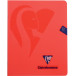 Clairefontaine schrift mimesys voor ft A5, 72 bladzijden, kaft in PP, geruit 5 mm, geassorteerde kleuren
