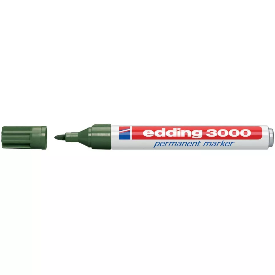 Edding permanent marker 3000 olijfgroen