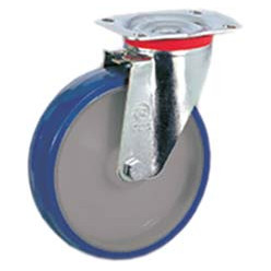 Polyurethaan zwenkwielen Ø80x30mm / pce