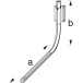 Universele rubberen rekhaak rood 550mm / 2pce
