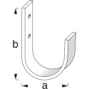 Universele wandhaak 110mm / pce