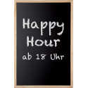 MAUL krijtbord zwart met houten frame 40 x 30cm