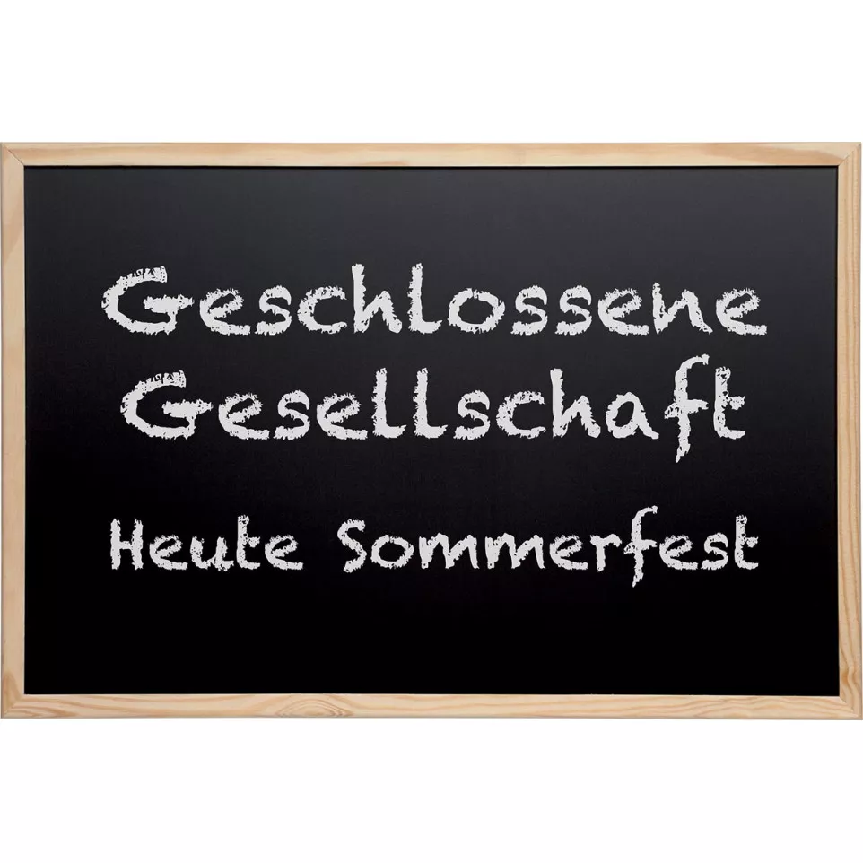 MAUL krijtbord zwart met houten frame...