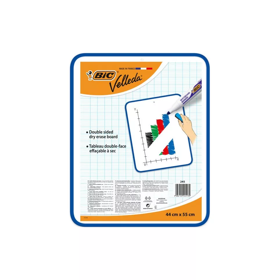 Bic Velleda whiteboard, ft 44 x 55...