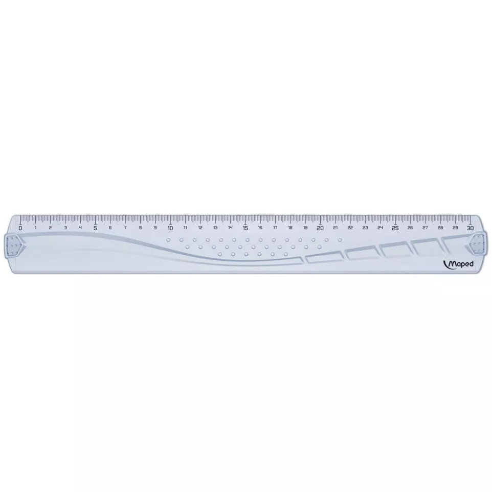Maped lat Geometric 30 cm, transparant