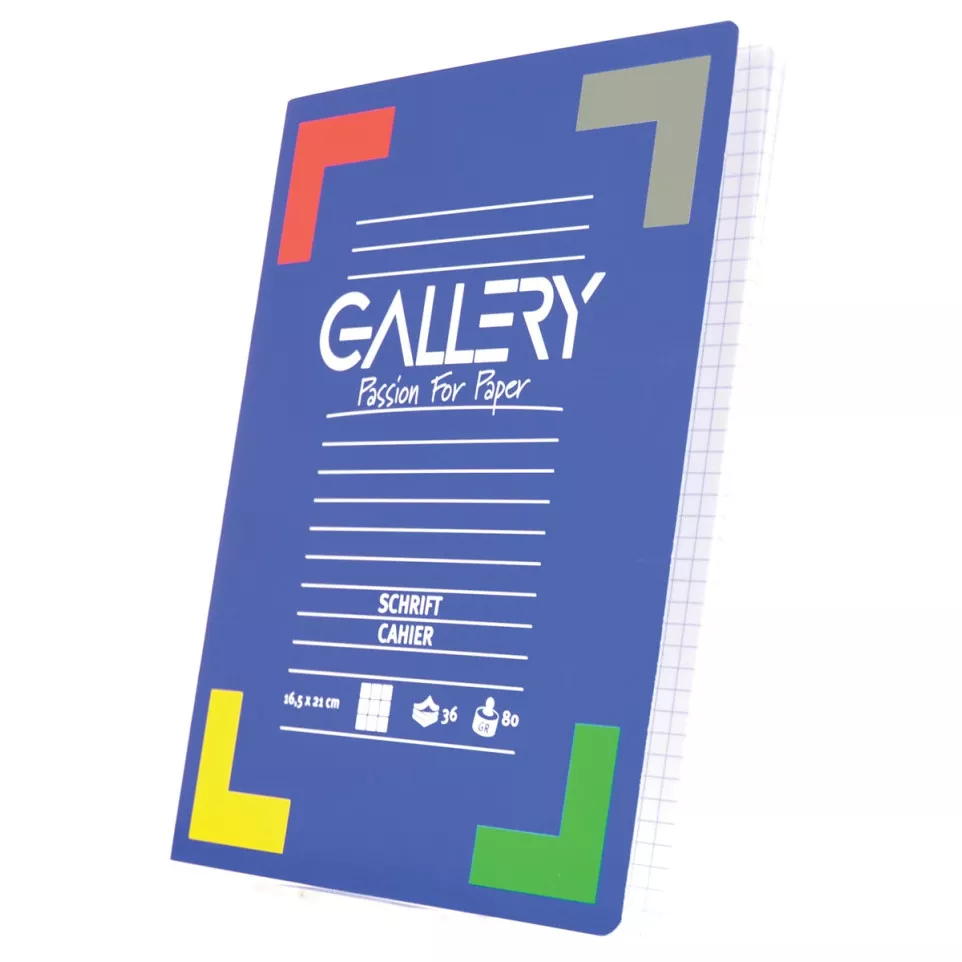 Gallery Notebook, 72 Pages, 5 mm Grid