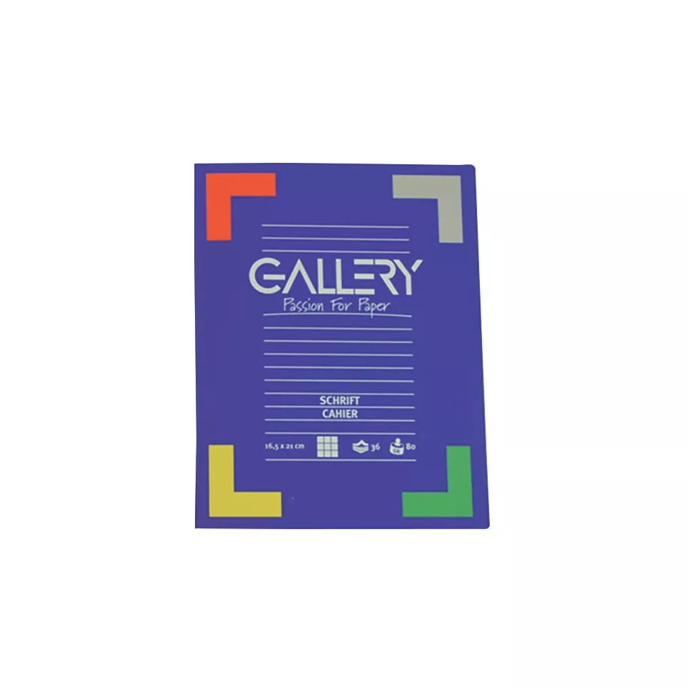 Gallery cahier, 72 pages, ligné