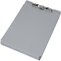 MAULcase A4 Aluminum Portrait Clipboard with Storage Compartment, Bottom Hinge
