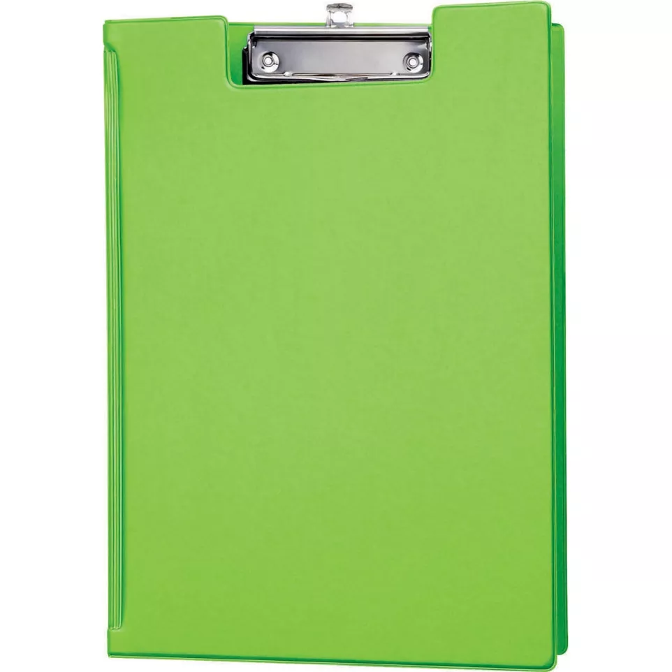 MAUL neon green A4 clipboard with cover