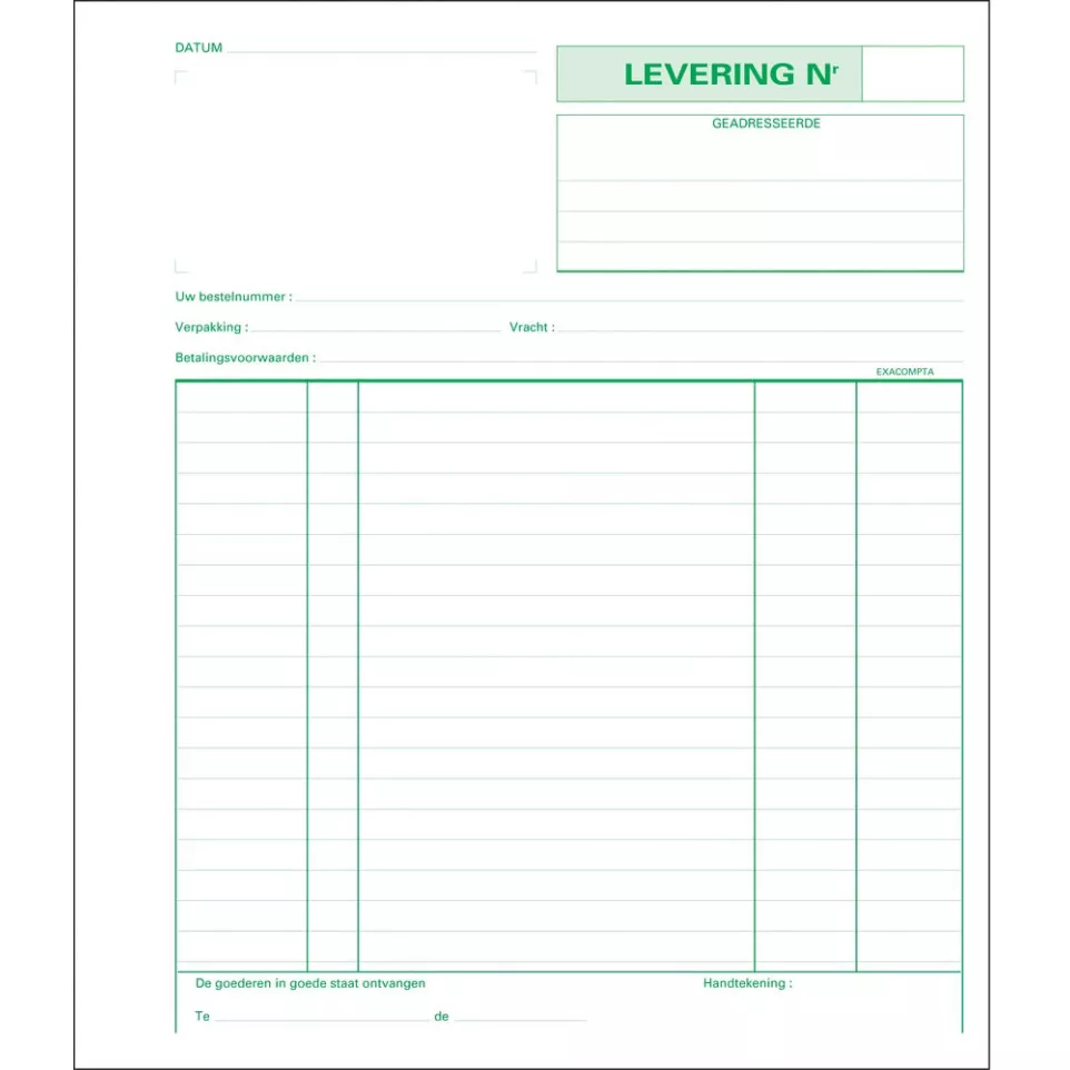 Exacompta leveringen, ft 21 x 18 cm,...