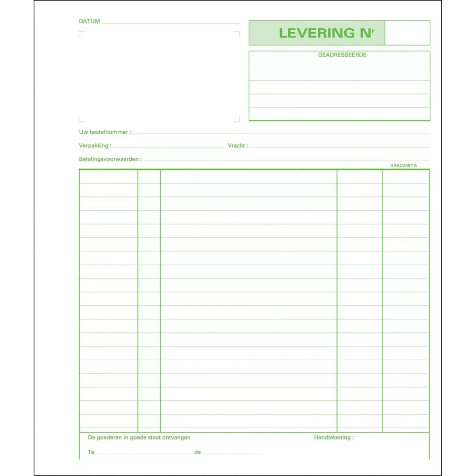 Exacompta leveringen, ft 21 x 18 cm,...