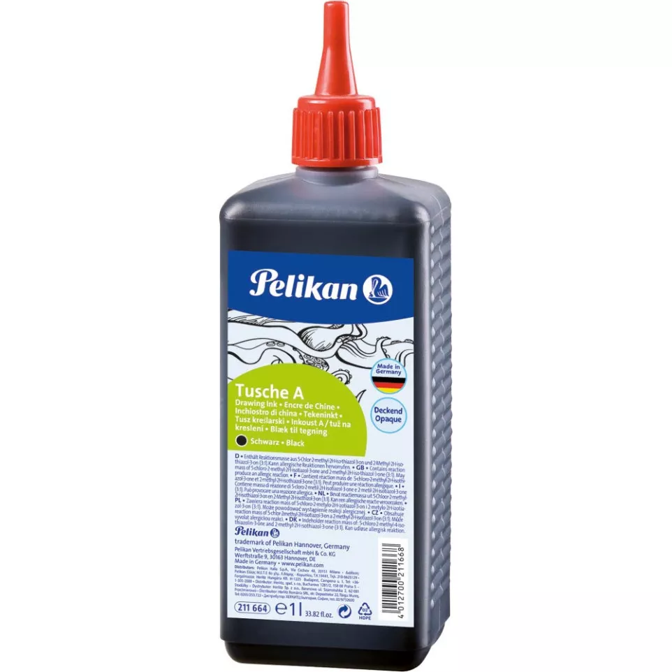 Pelikan India Ink, Black, 1 L Bottle...