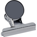 MAUL Pinces-lettres Bulldog avec aimant, 52 mm, blister 2 pces, argent clair