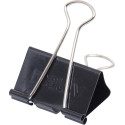 Maul clip foldback 19mm, blister de 12 pc noir