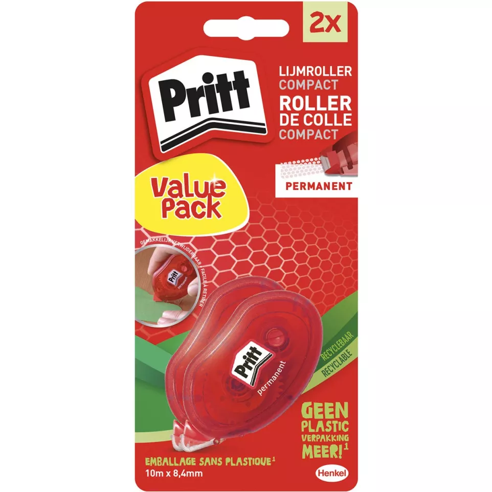 Pritt Compact lijmroller, permanent,...