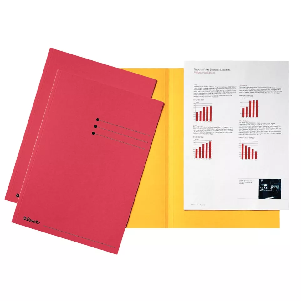 Esselte chemise de classement, rouge,...