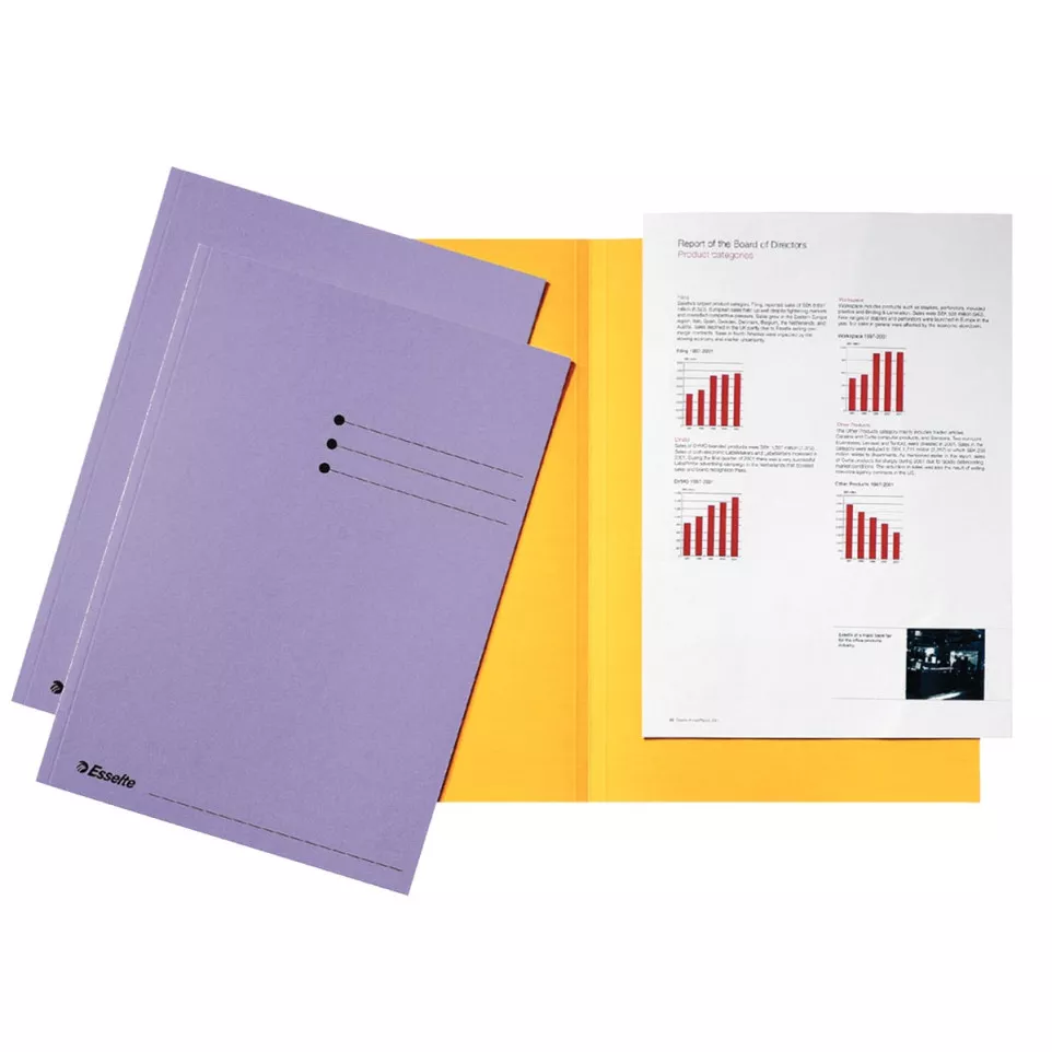 Esselte chemise de classement lilas,...