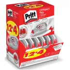 Pritt Compact Flex Correction Roller 4.2mm x 10m Box of 12 Plus 4 Free