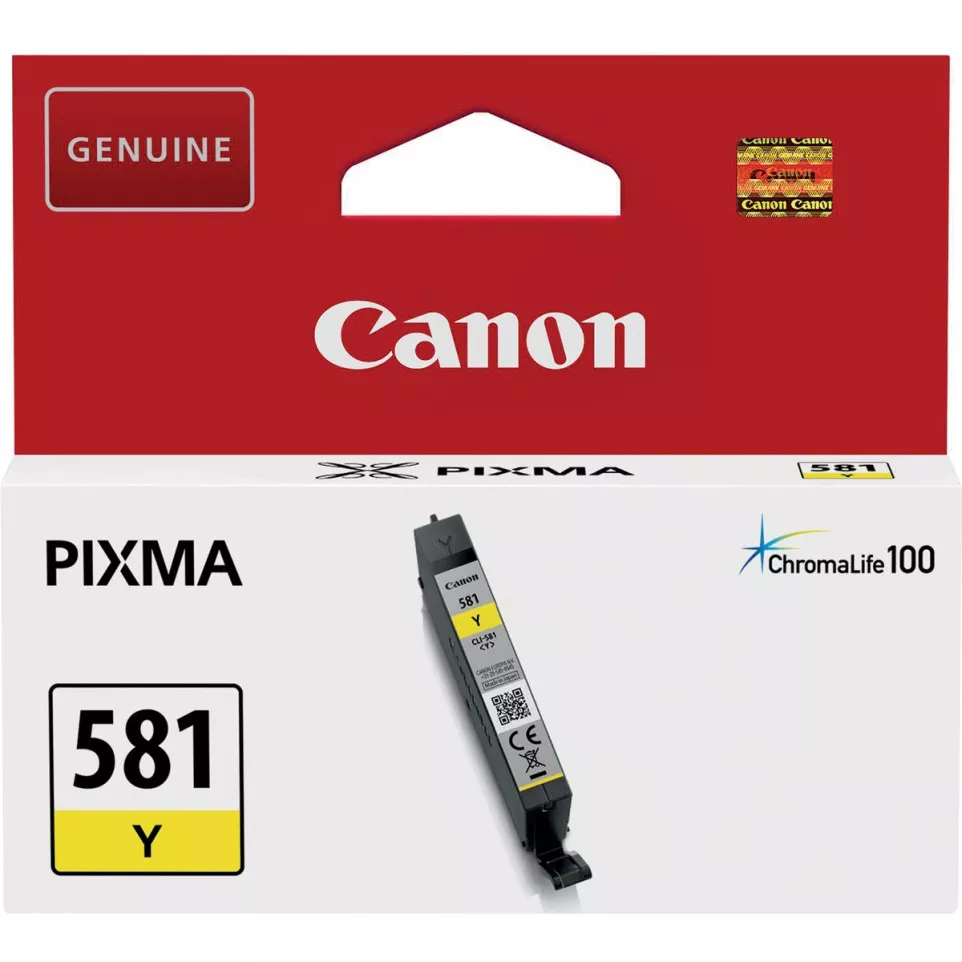 Canon CLI-581Y Yellow Ink Cartridge...