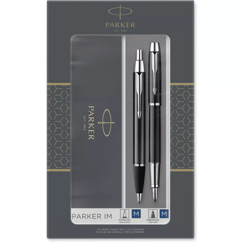Parker IM Black giftbox duoset,...