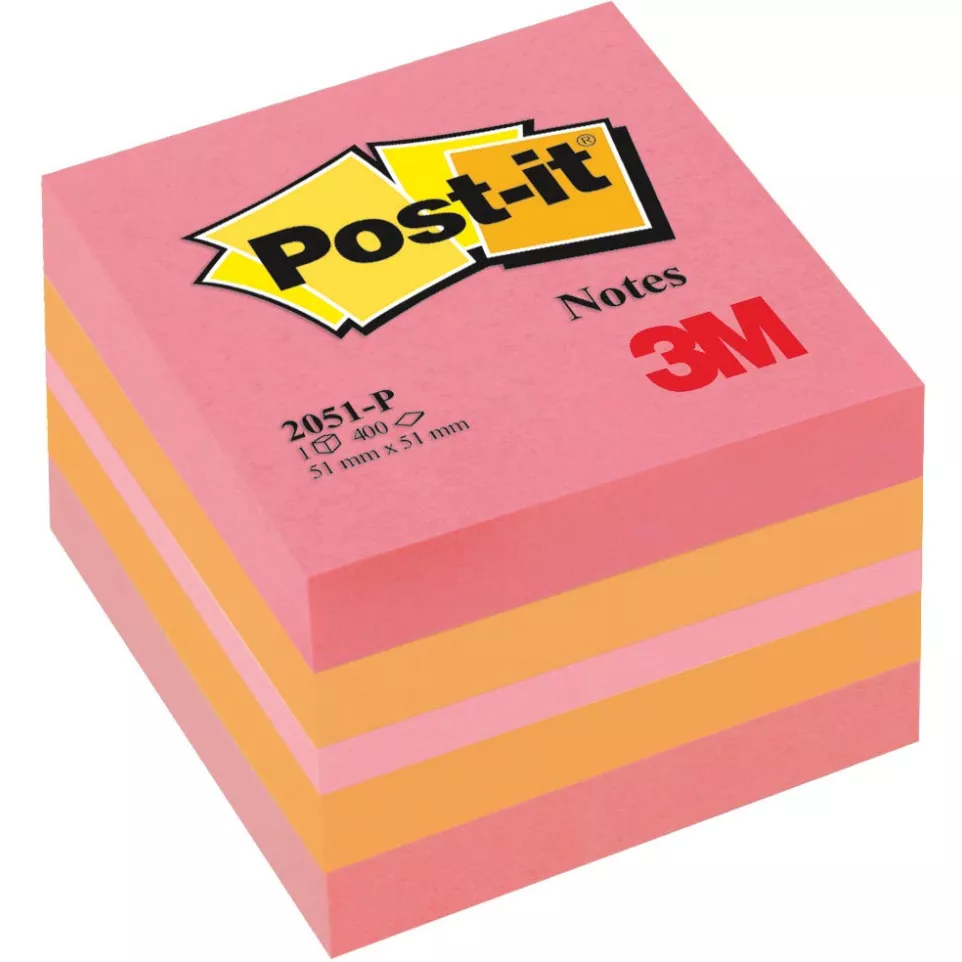 Post-it Notes Mini Cube, 400 Sheets,...