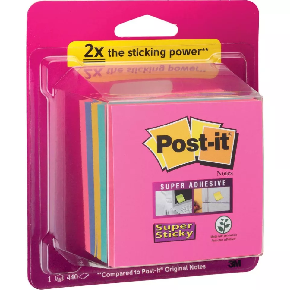 Post-it Super Sticky Notes kubus, 440...