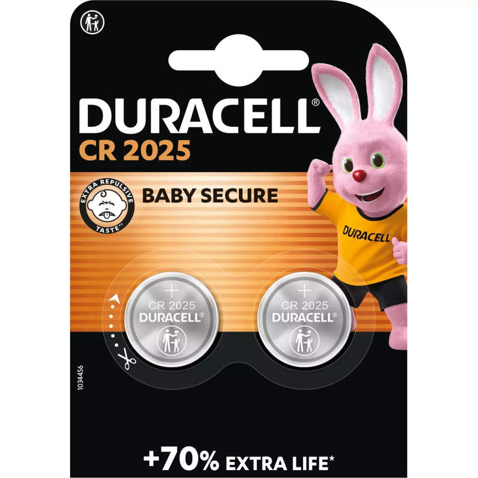 Duracell knoopcel Electronics CR2025,...