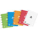 Adoc Colorlines A6 Lined Notebook Assorted Colors