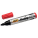 Bic marqueur permanent 2000-2300 rouge, pointe ogive, largeur de trait: 1,7 mm