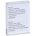 MAUL Magnetic Acrylic Photo Frame, Transparent, 15 x 11.5 x 2.4 cm