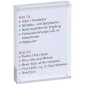 MAUL Magnetic Acrylic Photo Frame 11.5 x 9 x 2.4 cm Transparent