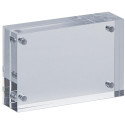 MAUL Acrylic Magnetic Photo Frame, Transparent, 7.5 x 5 x 2 cm