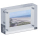 MAUL Acrylic Magnetic Photo Frame, Transparent, 7.5 x 5 x 2 cm